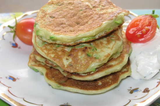 кабачковые оладьи