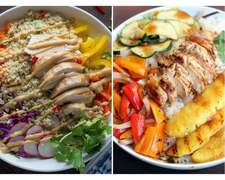 Салаты с куриной грудкой