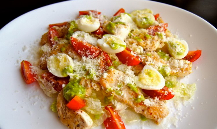 Салаты с куриной грудкой