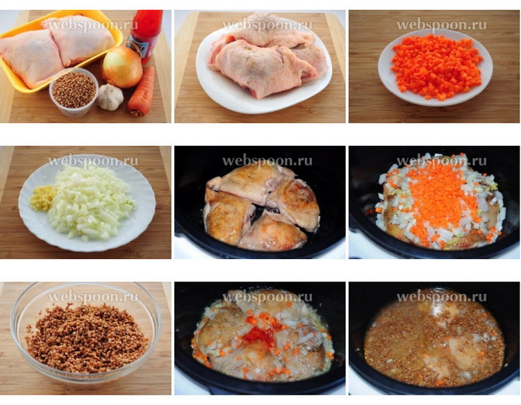 Гречка с курицей